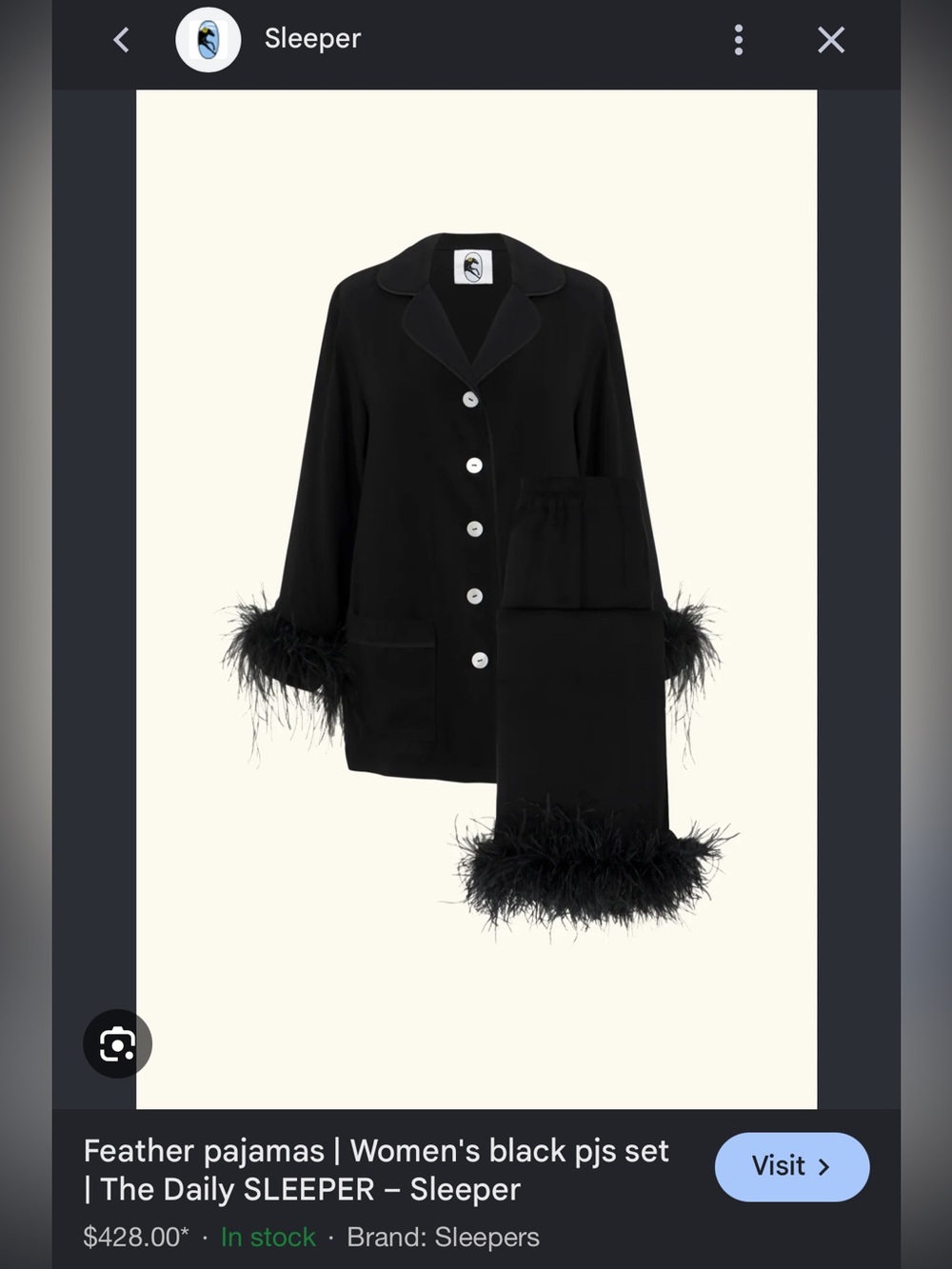 Sleeper Black Feather Set